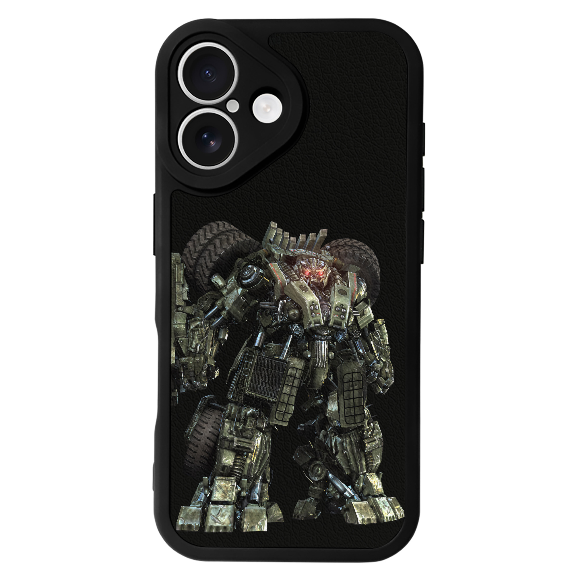 （画像用） Transformers トランスフォーマー 【iPhone 16シリーズ対応】シリコンスマホケース（レザー調） 材質：シリコン